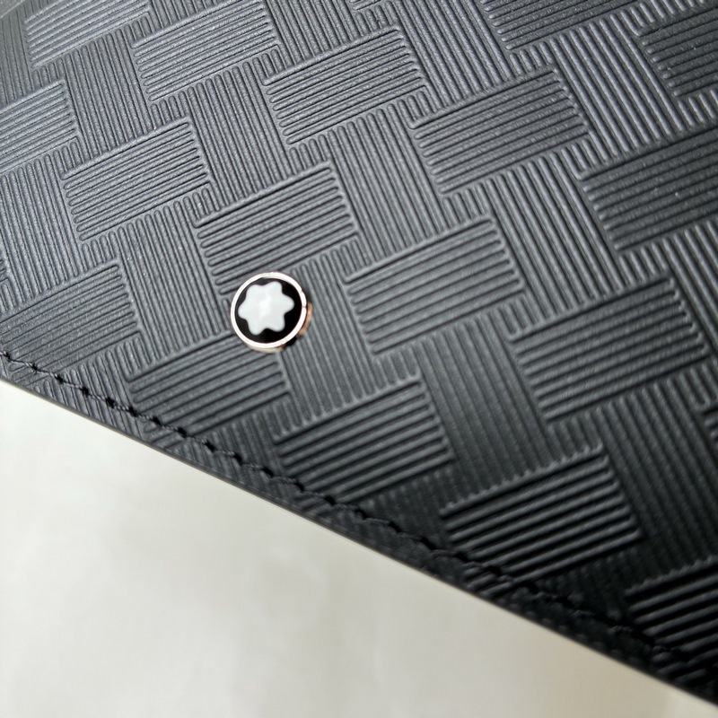 MONTBLANC全新萬寶龍風尚3.0系列6卡位雙色錢夾(經典黑配波爾多紅) 型