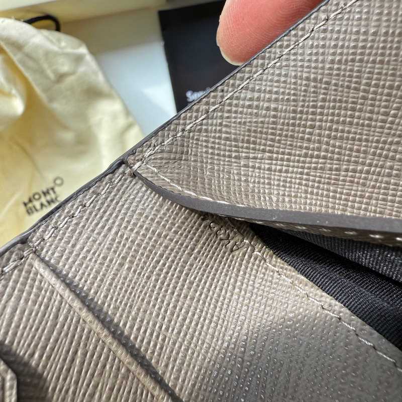 630 MONTBLANC萬寶龍專櫃同步匠心系列 5卡位小錢夾 地中海棕 型號：