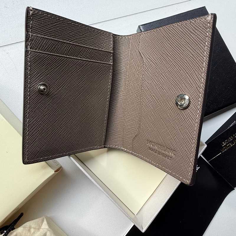 630 MONTBLANC萬寶龍專櫃同步匠心系列 5卡位小錢夾 地中海棕 型號：