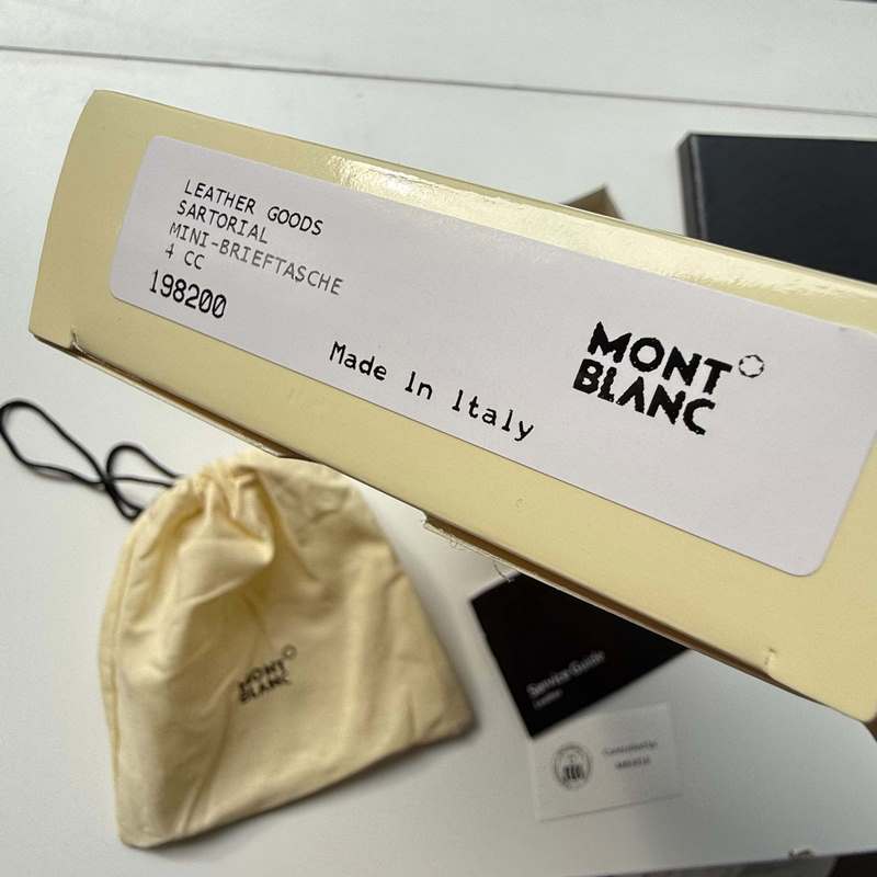 630 MONTBLANC萬寶龍專櫃同步匠心系列 5卡位小錢夾 地中海棕 型號：