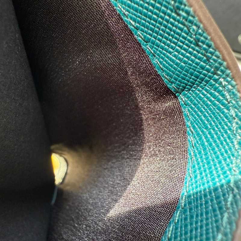 630 MONTBLANC萬寶龍專櫃同步匠心系列 5卡位小錢夾 地中海藍 型號：