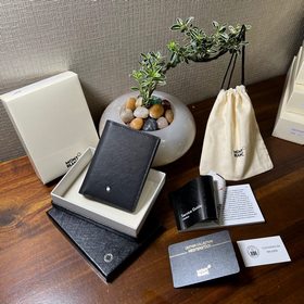 全新630 MONTBLANC萬寶龍專櫃同步匠心系列小錢夾經(jīng)典黑 型號：1303