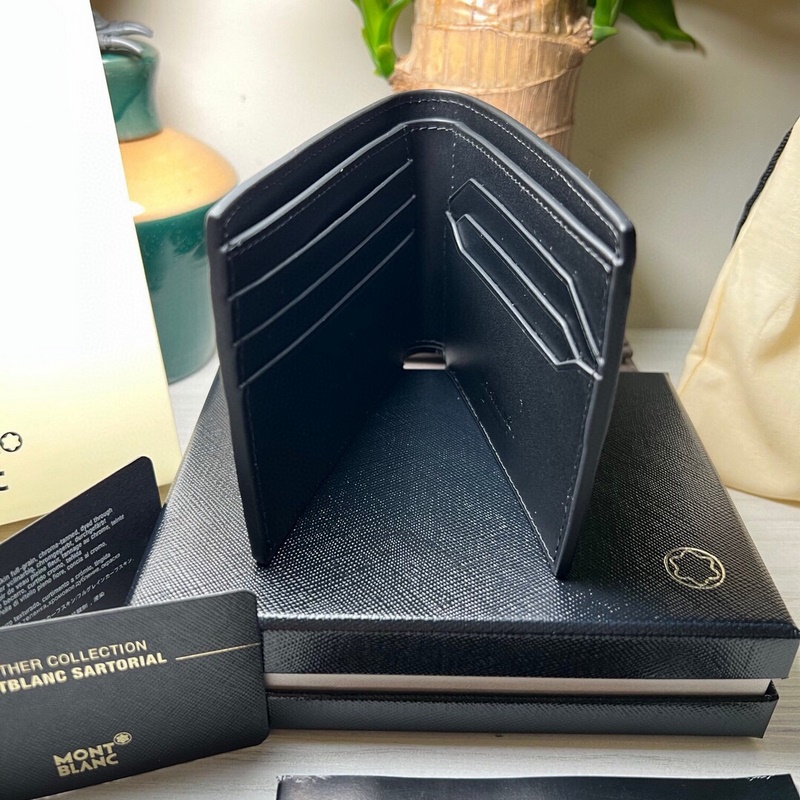 MONTBLANC全新萬寶龍風尚3.0系列6卡位錢夾 型號：130322 材質：