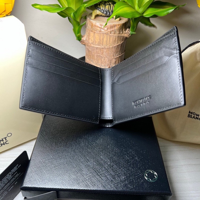 MONTBLANC全新萬寶龍風尚3.0系列6卡位錢夾 型號：130322 材質：