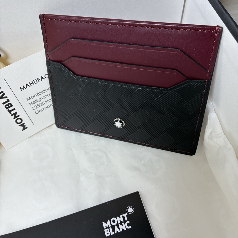 3.0系列6卡位卡片夾 經典黑配多爾波紅 型號：MB199420# 材質：頭層