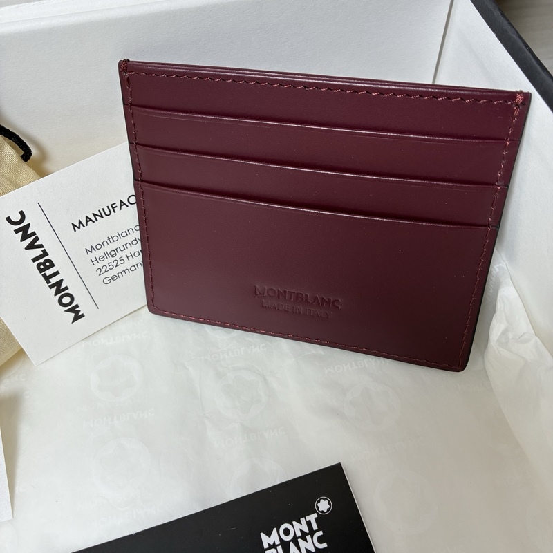 3.0系列6卡位卡片夾 經典黑配多爾波紅 型號：MB199420# 材質：頭層