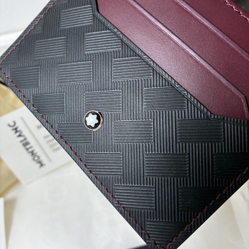 3.0系列6卡位卡片夾 經典黑配多爾波紅 型號：MB199420# 材質：頭層