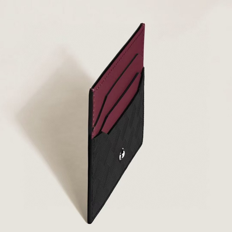 MONTBLANC 全新萬寶龍風尚3.0系列6卡位卡片夾 經典黑配多爾波紅 型