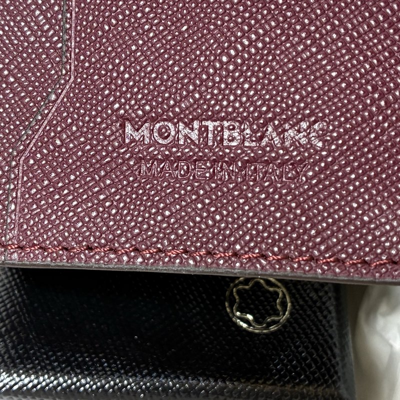 MONTBLANC 萬寶龍匠心系列4卡位卡片夾 波爾多紅 型號：MB199377