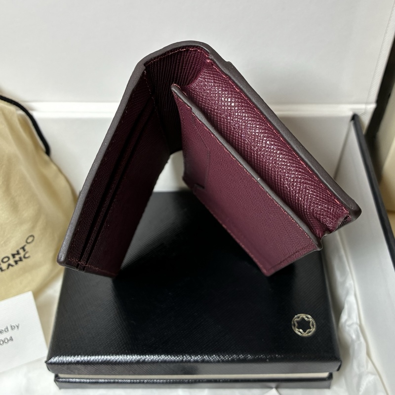 MONTBLANC 萬寶龍匠心系列4卡位卡片夾 波爾多紅 型號：MB199377