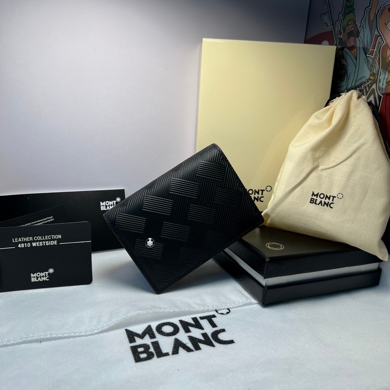 MONTBLANC全新萬寶龍風尚3.0系列4卡位卡片夾 經典黑 型號：MB131