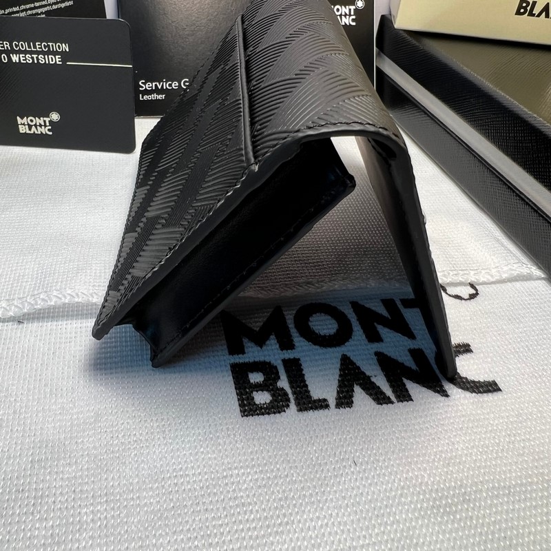MONTBLANC全新萬寶龍風尚3.0系列4卡位卡片夾 經典黑 型號：MB131