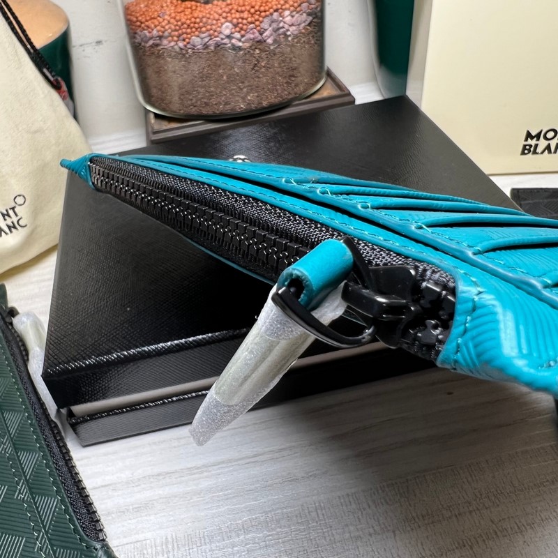 MONTBLANC全新萬寶龍風(fēng)尚3.0系列8卡位 松花藍 型號：MB131737