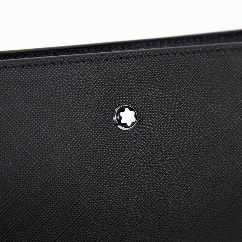 630 MONTBLANC萬寶龍專櫃同步匠心系列手拿包 經典黑 型號：19886