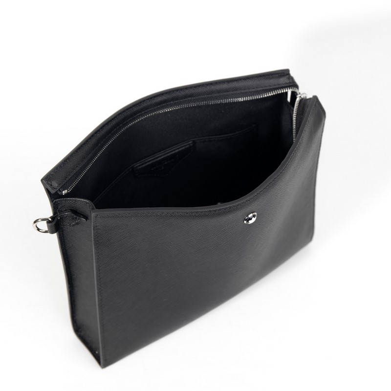 630 MONTBLANC萬寶龍專櫃同步匠心系列手拿包 經典黑 型號：19886