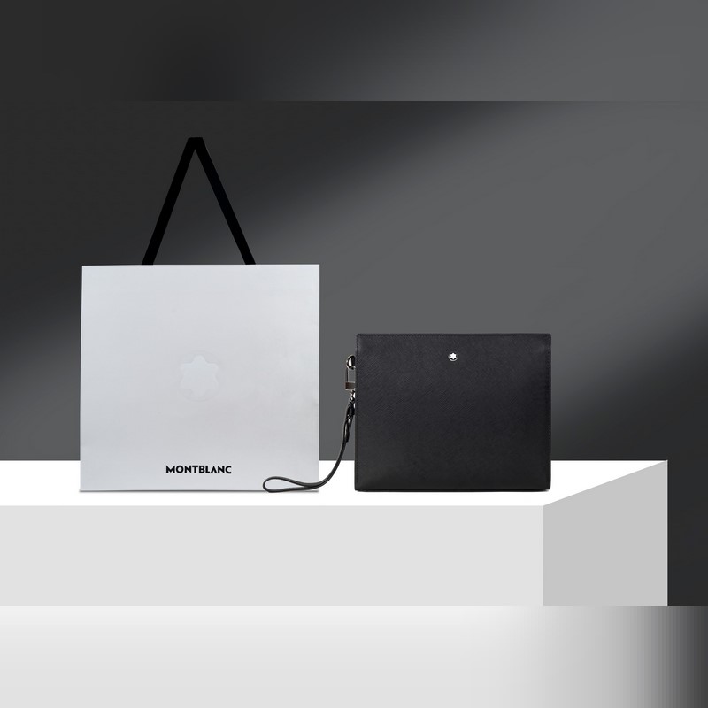 630 MONTBLANC萬寶龍專櫃同步匠心系列手拿包 經(jīng)典黑 型號(hào)：19886