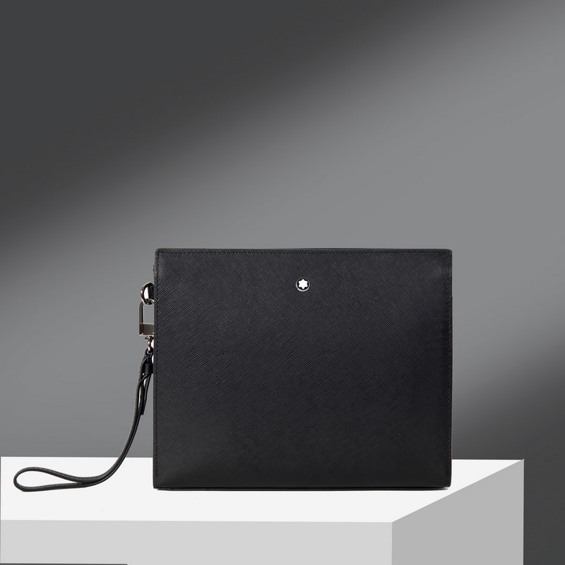 630 MONTBLANC萬寶龍專櫃同步匠心系列手拿包 經(jīng)典黑 型號(hào)：19886