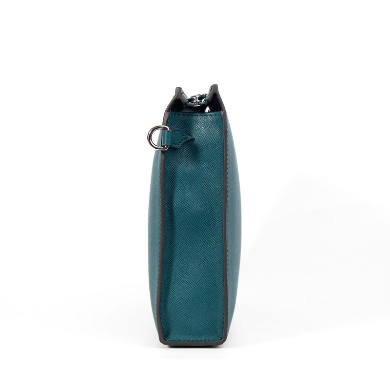 630 MONTBLANC萬寶龍專櫃同步匠心系列手拿包 地中海藍 型號：1988