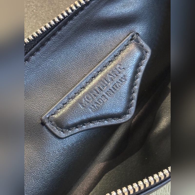 [東莞廠特級]萬寶龍大班軟皮系列牛皮男士超薄版手拿包，經典黑色，這款 軟皮系列手