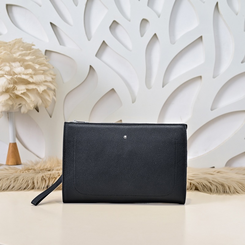 MONT BLANC 萬寶龍-最新款男士手包 采用頭層牛皮 皮質柔軟 手感超贊