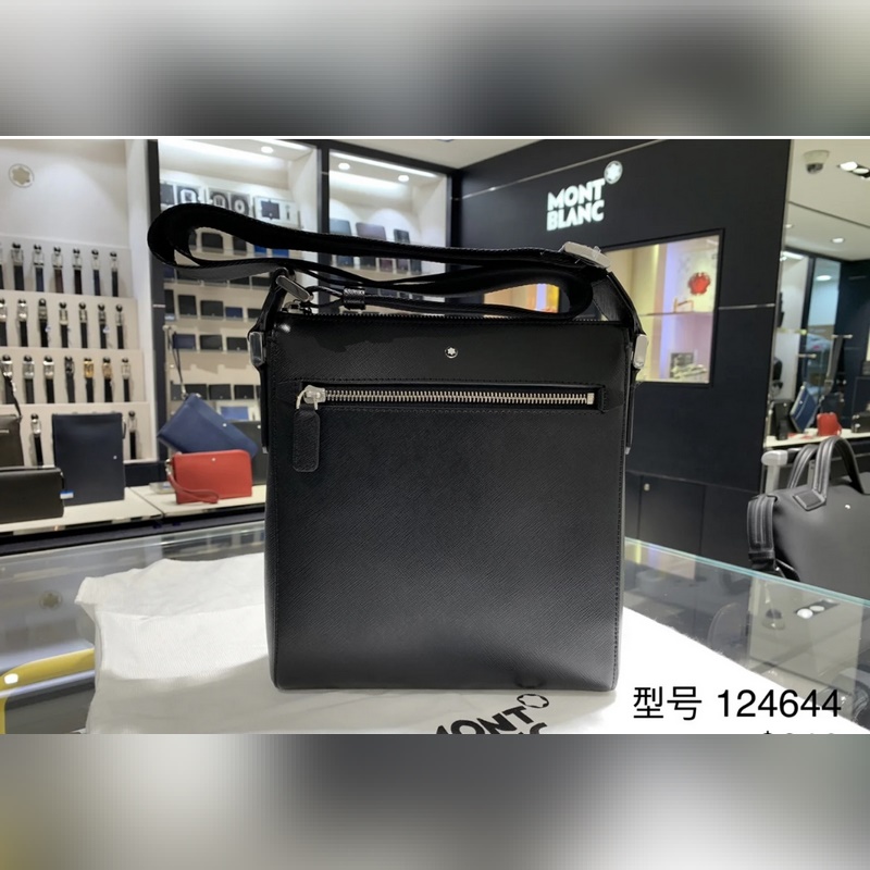 萬寶龍-最新款，男士斜挎包 選用優(yōu)質(zhì)頭層牛皮打造，經(jīng)典斜挎包型輕巧貼合。耐磨防刮