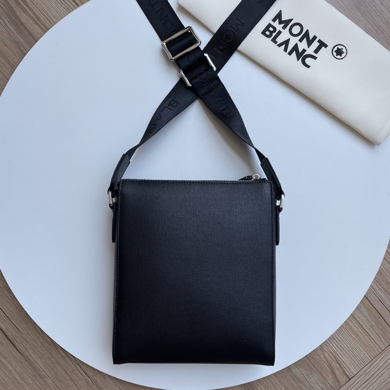 萬寶龍-最新款，男士斜挎包 選用優(yōu)質(zhì)頭層牛皮打造，經(jīng)典斜挎包型輕巧貼合。耐磨防刮