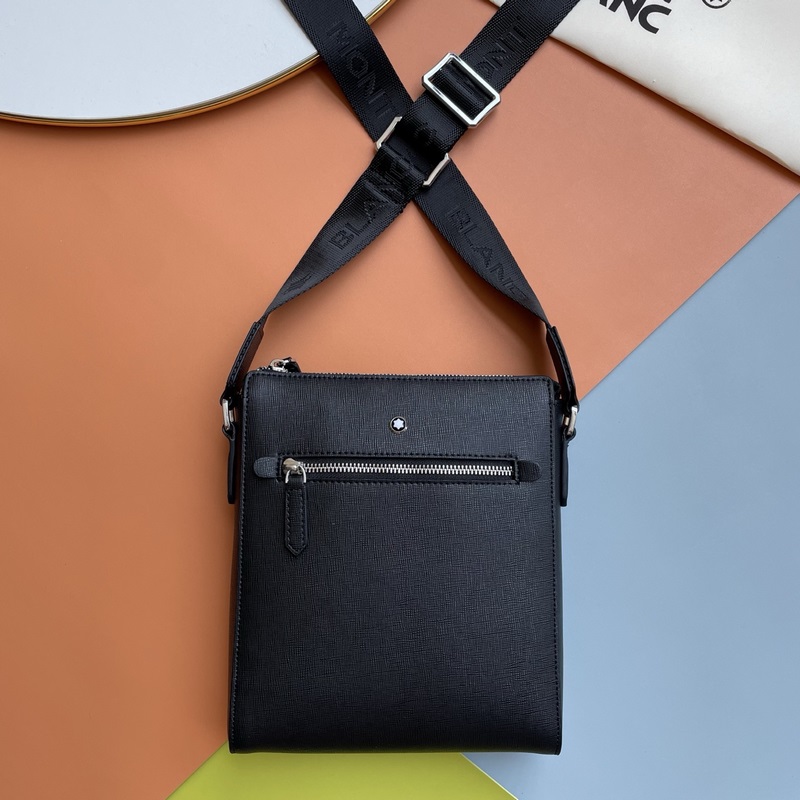 萬寶龍-最新款，男士斜挎包 選用優質頭層牛皮打造，經典斜挎包型輕巧貼合。耐磨防刮