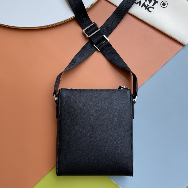 萬寶龍-最新款，男士斜挎包 選用優質頭層牛皮打造，經典斜挎包型輕巧貼合。耐磨防刮