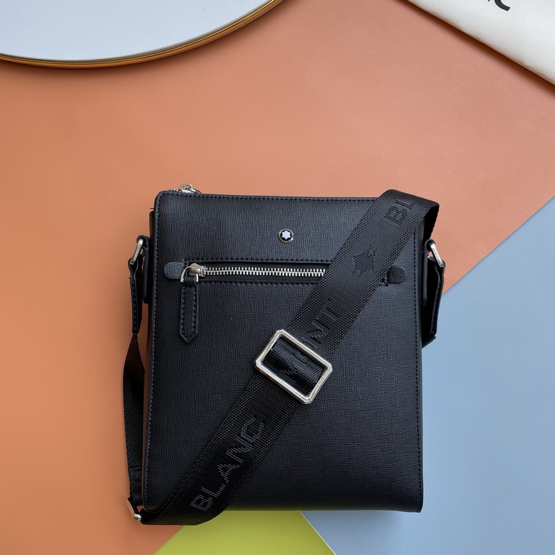 萬寶龍-最新款，男士斜挎包 選用優質頭層牛皮打造，經典斜挎包型輕巧貼合。耐磨防刮