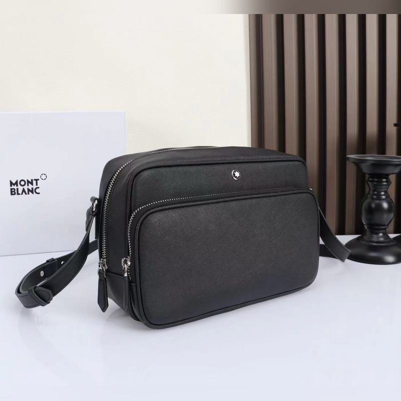 MONTBLANC 全新萬(wàn)寶龍匠心系列郵差包 經(jīng)典黑 型號(hào)：MB198127#