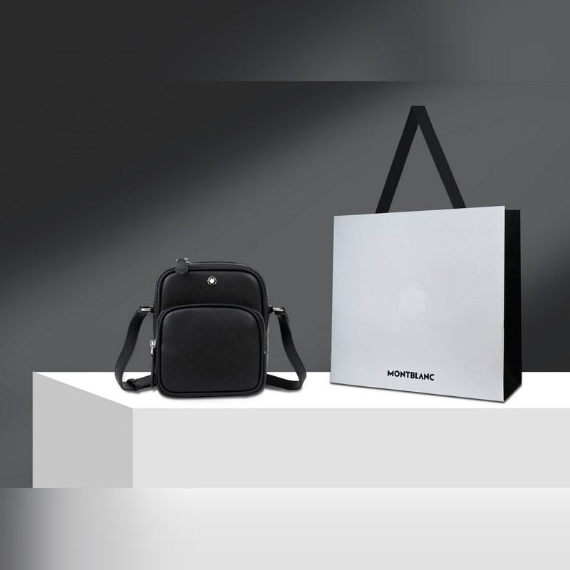 MONTBLANC 全新萬寶龍匠心系列迷你小挎包 經典黑 型號：MB198165