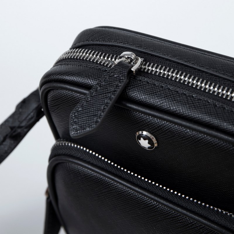 MONTBLANC 全新萬寶龍匠心系列迷你小挎包 經典黑 型號：MB198165