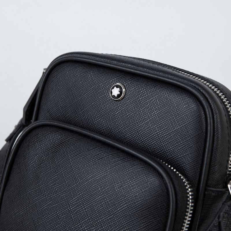 MONTBLANC 全新萬寶龍匠心系列迷你小挎包 經典黑 型號：MB198165