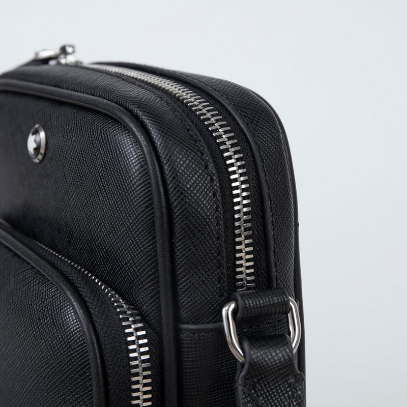 MONTBLANC 全新萬寶龍匠心系列迷你小挎包 經典黑 型號：MB198165