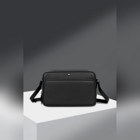 MONTBLANC 全新萬寶龍匠心系列郵差包 經典黑 型號：MB198127#