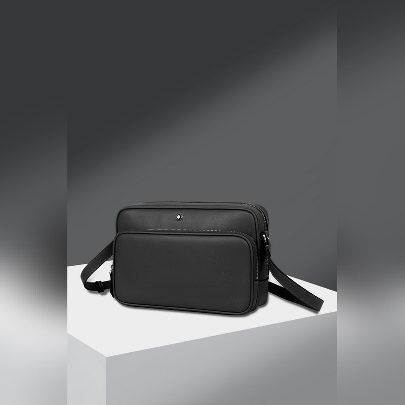 MONTBLANC 全新萬(wàn)寶龍匠心系列郵差包 經(jīng)典黑 型號(hào)：MB198127#