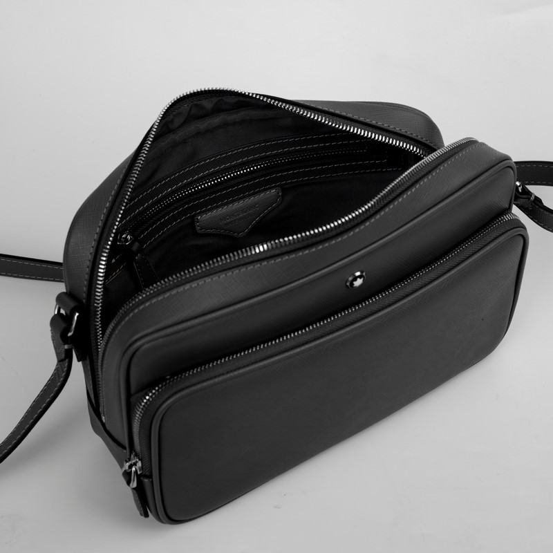 MONTBLANC 全新萬(wàn)寶龍匠心系列郵差包 經(jīng)典黑 型號(hào)：MB198127#