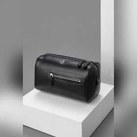 MONTBL NC萬寶龍軟皮系列142郵筒包經典黑 型號：MB131797# 材