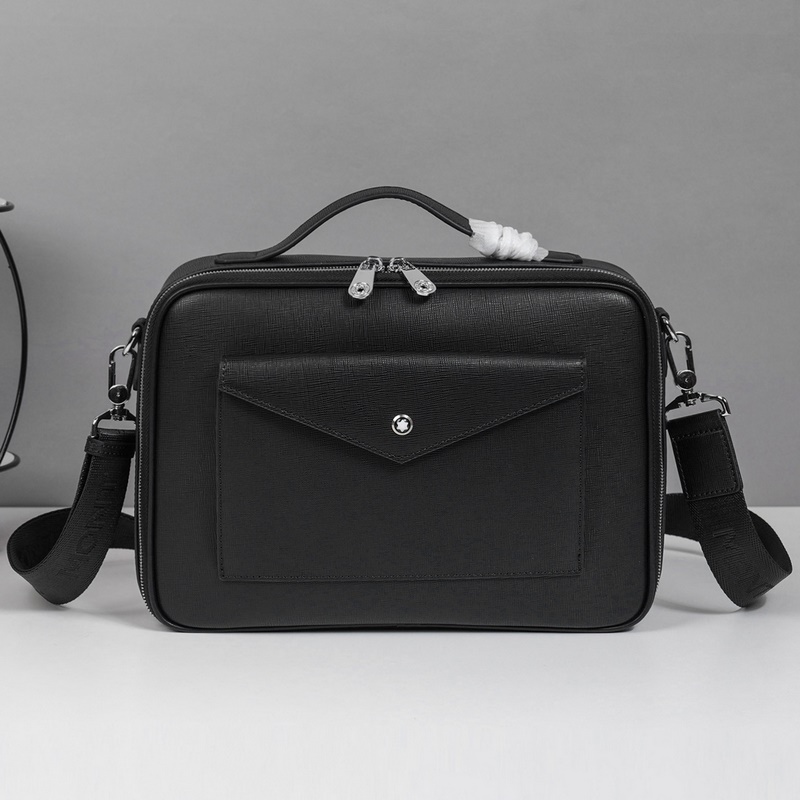 萬寶龍爆款來襲，精緻單肩包 選用由再生聚酯纖維頭層牛皮和棉質紗線制成的面料打造，