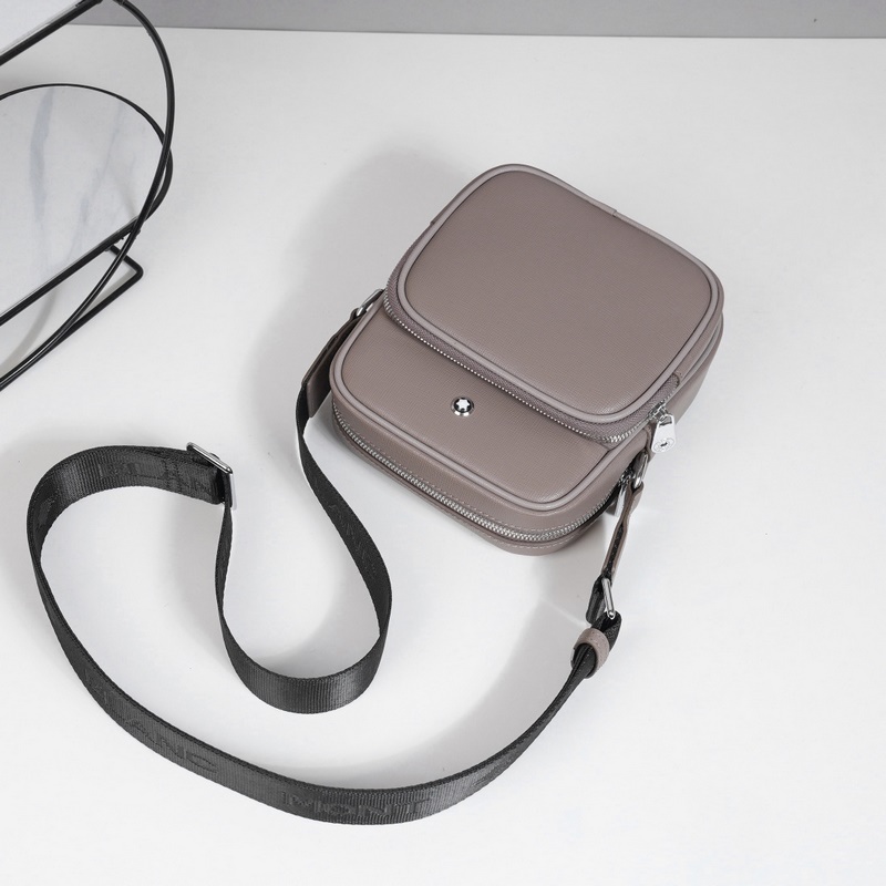 萬寶龍爆款來襲，精緻單肩包 選用由再生聚酯纖維頭層牛皮和棉質紗線制成的面料打造，