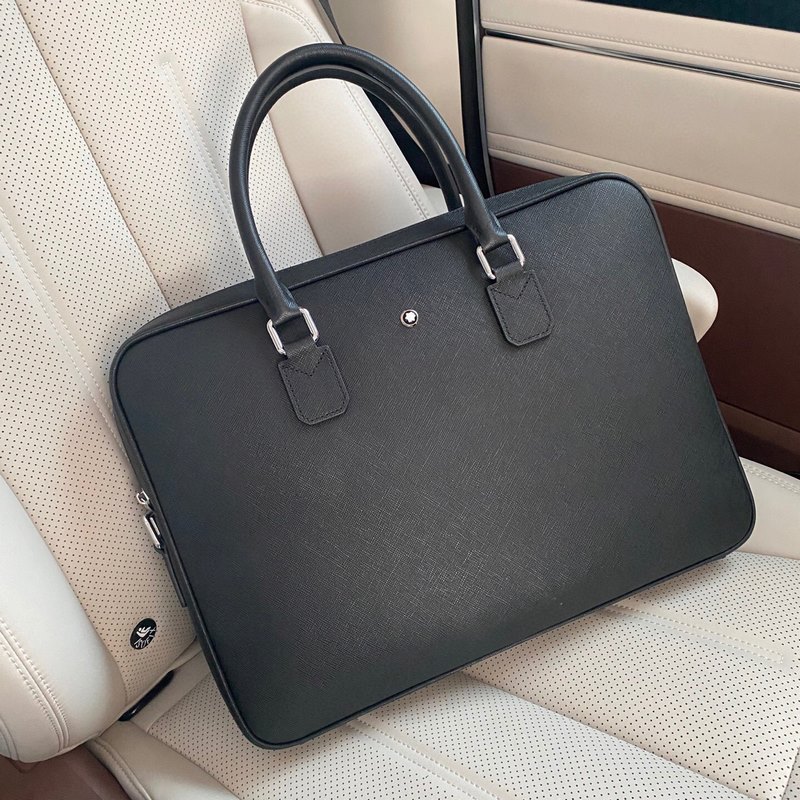Mont Blanc萬寶龍最新款男士公文包采用頭層牛皮 皮質(zhì)柔軟高端大氣上檔次尺