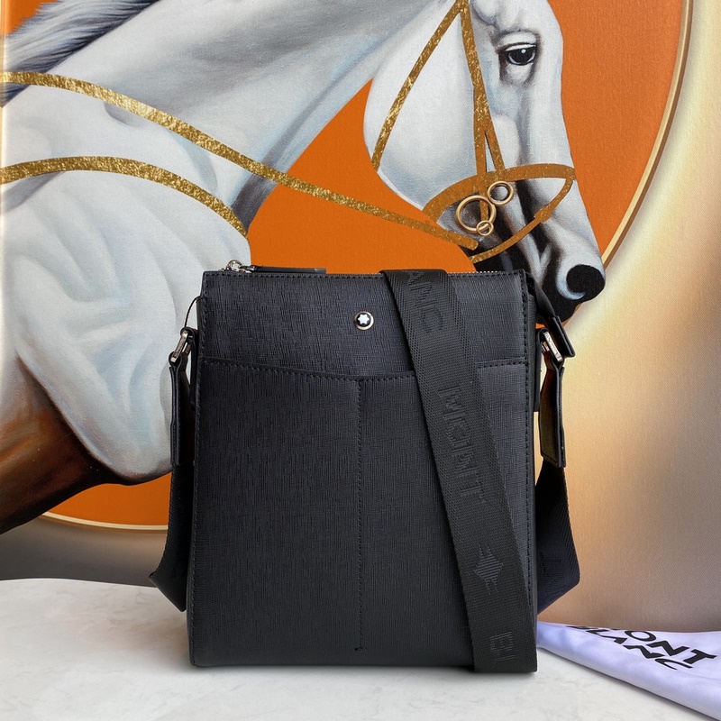 萬寶龍-最新款 男士斜挎手提包 官網(wǎng)同步 原單品質(zhì) 采用大班軟皮粒紋進(jìn)口小牛皮制