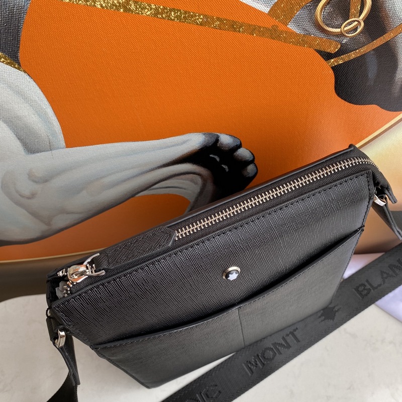 萬寶龍-最新款 男士斜挎手提包 官網(wǎng)同步 原單品質(zhì) 采用大班軟皮粒紋進(jìn)口小牛皮制