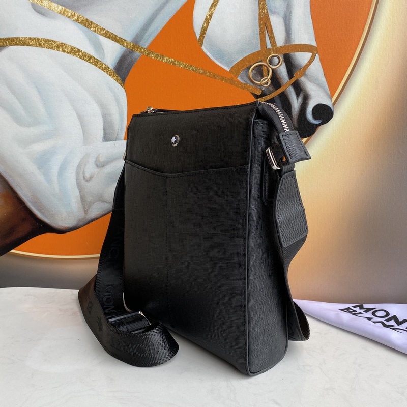 萬寶龍-最新款 男士斜挎手提包 官網(wǎng)同步 原單品質(zhì) 采用大班軟皮粒紋進(jìn)口小牛皮制