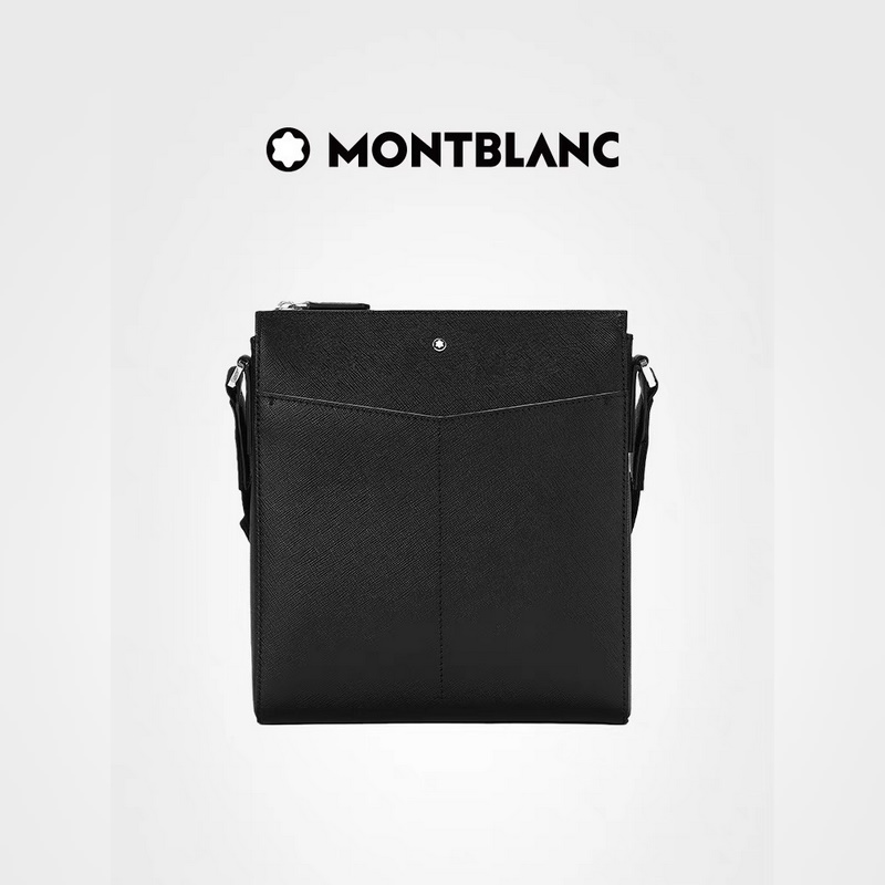 萬寶龍-最新款 男士斜挎手提包 官網(wǎng)同步 原單品質(zhì) 采用大班軟皮粒紋進(jìn)口小牛皮制