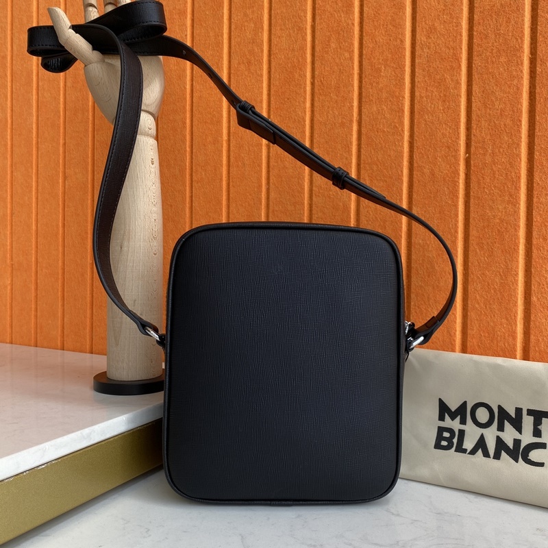 MONTBLANC 全新萬寶龍匠心系列郵差包 經典黑 型號：MB198165 材