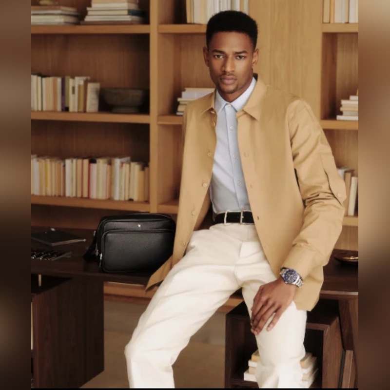 MONTBLANC 全新萬寶龍匠心系列郵差包 經典黑 型號：MB198127 材