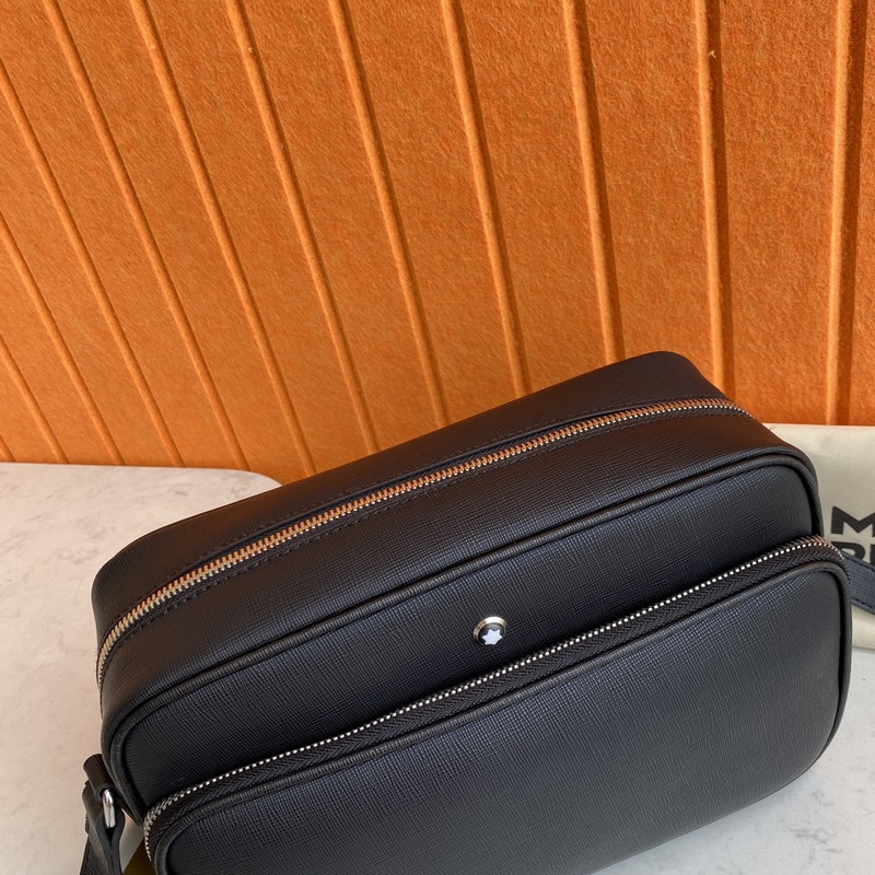 MONTBLANC 全新萬寶龍匠心系列郵差包 經典黑 型號：MB198127 材