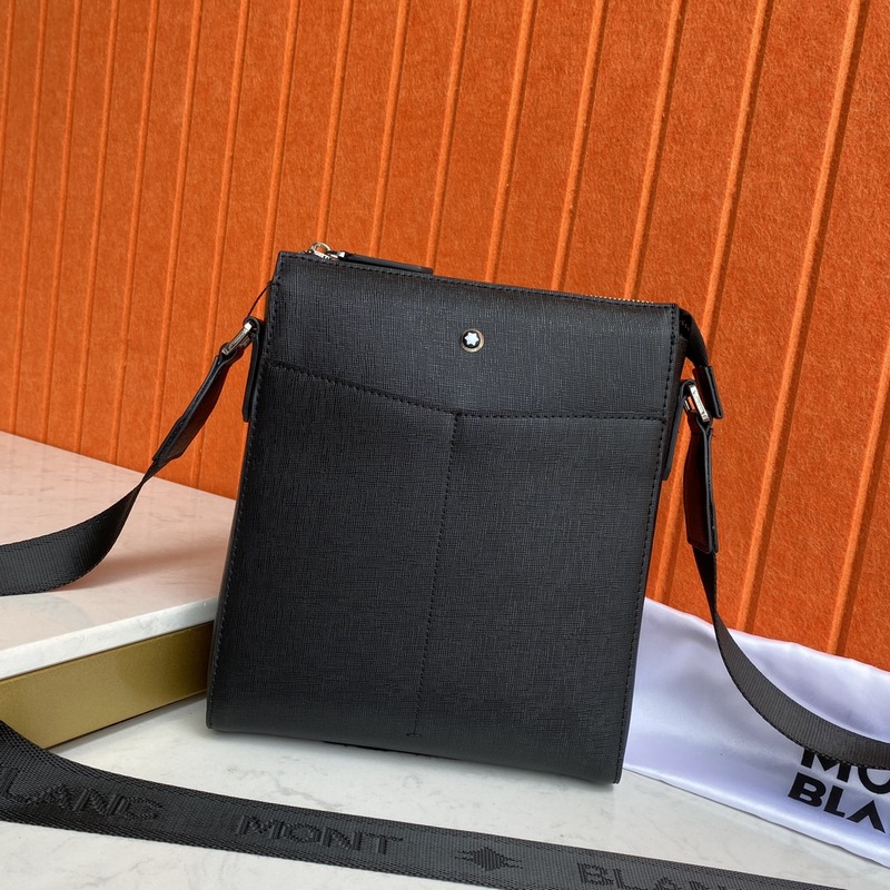 萬寶龍-最新款 男士斜挎手提包 官網同步 原單品質 采用大班軟皮粒紋進口小牛皮制