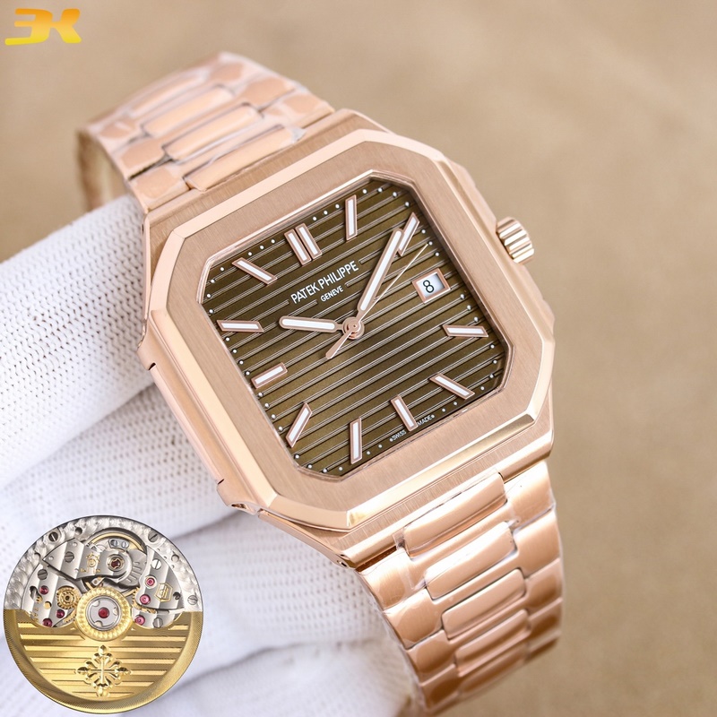 3k副本新品三碼合一重磅推出百達翡麗新系列cubitus 5821腕表 鸚鵡螺。